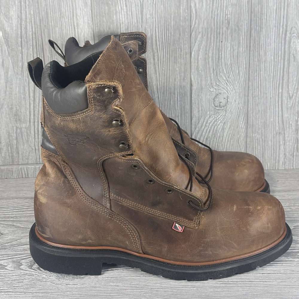 Red Wing Dynaforce 8-Inch Brown Steel Toe Work Boot 2203 Men's 15 EE‎ New Read